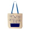 Natural Tote with Contrast-Color Handles Thumbnail