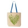 Natural Tote with Contrast-Color Handles Thumbnail