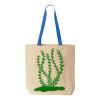 Natural Tote with Contrast-Color Handles Thumbnail