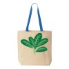 Natural Tote with Contrast-Color Handles Thumbnail