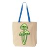 Natural Tote with Contrast-Color Handles Thumbnail