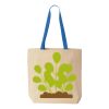 Natural Tote with Contrast-Color Handles Thumbnail