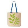 Natural Tote with Contrast-Color Handles Thumbnail