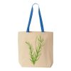 Natural Tote with Contrast-Color Handles Thumbnail