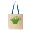 Natural Tote with Contrast-Color Handles Thumbnail