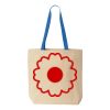 Natural Tote with Contrast-Color Handles Thumbnail