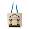 Natural Tote with Contrast-Color Handles Thumbnail