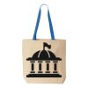 Natural Tote with Contrast-Color Handles Thumbnail