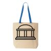 Natural Tote with Contrast-Color Handles Thumbnail