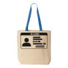 Natural Tote with Contrast-Color Handles Thumbnail