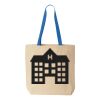 Natural Tote with Contrast-Color Handles Thumbnail