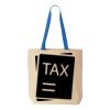 Natural Tote with Contrast-Color Handles Thumbnail