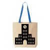 Natural Tote with Contrast-Color Handles Thumbnail