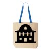 Natural Tote with Contrast-Color Handles Thumbnail