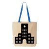Natural Tote with Contrast-Color Handles Thumbnail