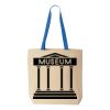 Natural Tote with Contrast-Color Handles Thumbnail