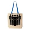 Natural Tote with Contrast-Color Handles Thumbnail