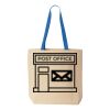 Natural Tote with Contrast-Color Handles Thumbnail